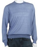 Ermenegildo Zegna Men's Crewneck Cashmere Sweater, Blue