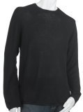 Prada Men's Cashmere Crew Neck Sweater, Black